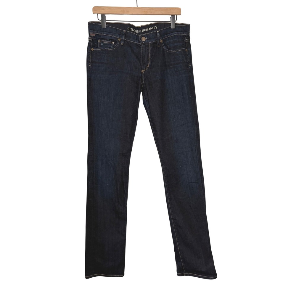 Citizens of Humanity Ava Low Rise Straight Leg Jeans Dark Wash Jeans Size 30